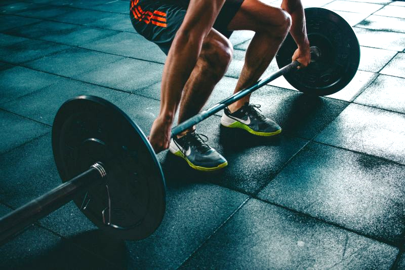 lifting weights